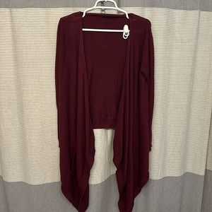 Banana republic, cardigan, maroon